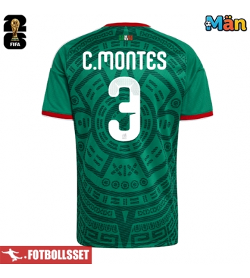 Mexiko Cesar Montes #3 Hemmatröja VM 2026 Kortärmad